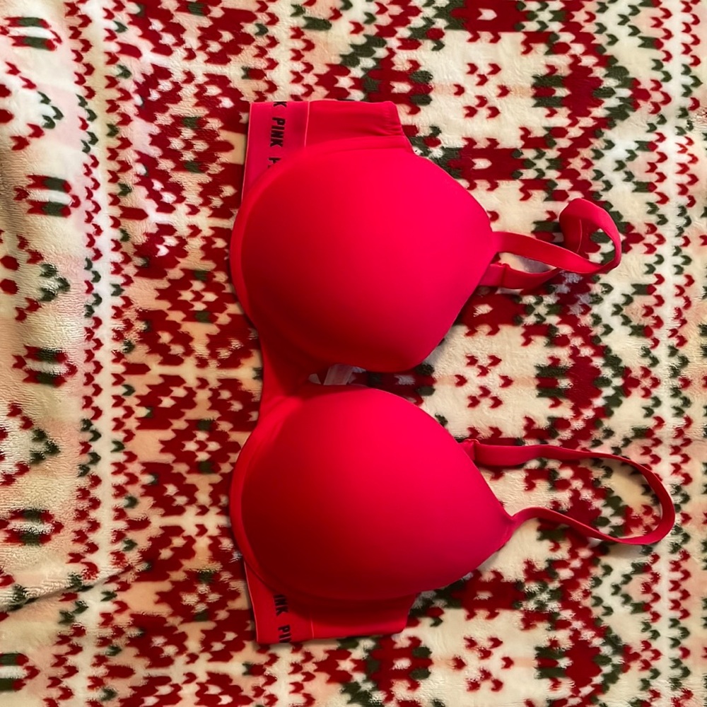 Red PINK bra.